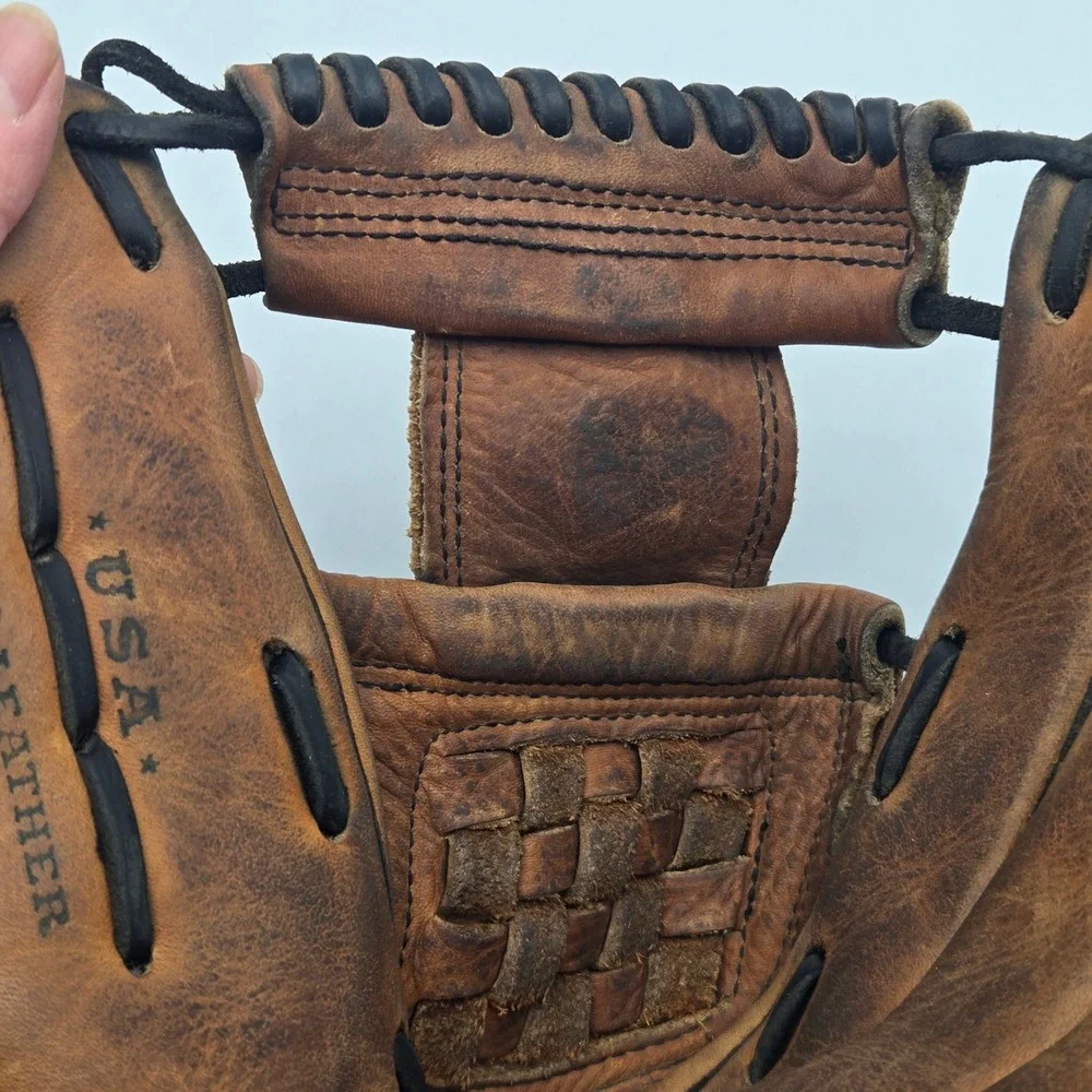 Easton Baseball Glove NAT70 12-3/4" RHT Natural Series Genuine Tanned Leather - Picture 8 of 15